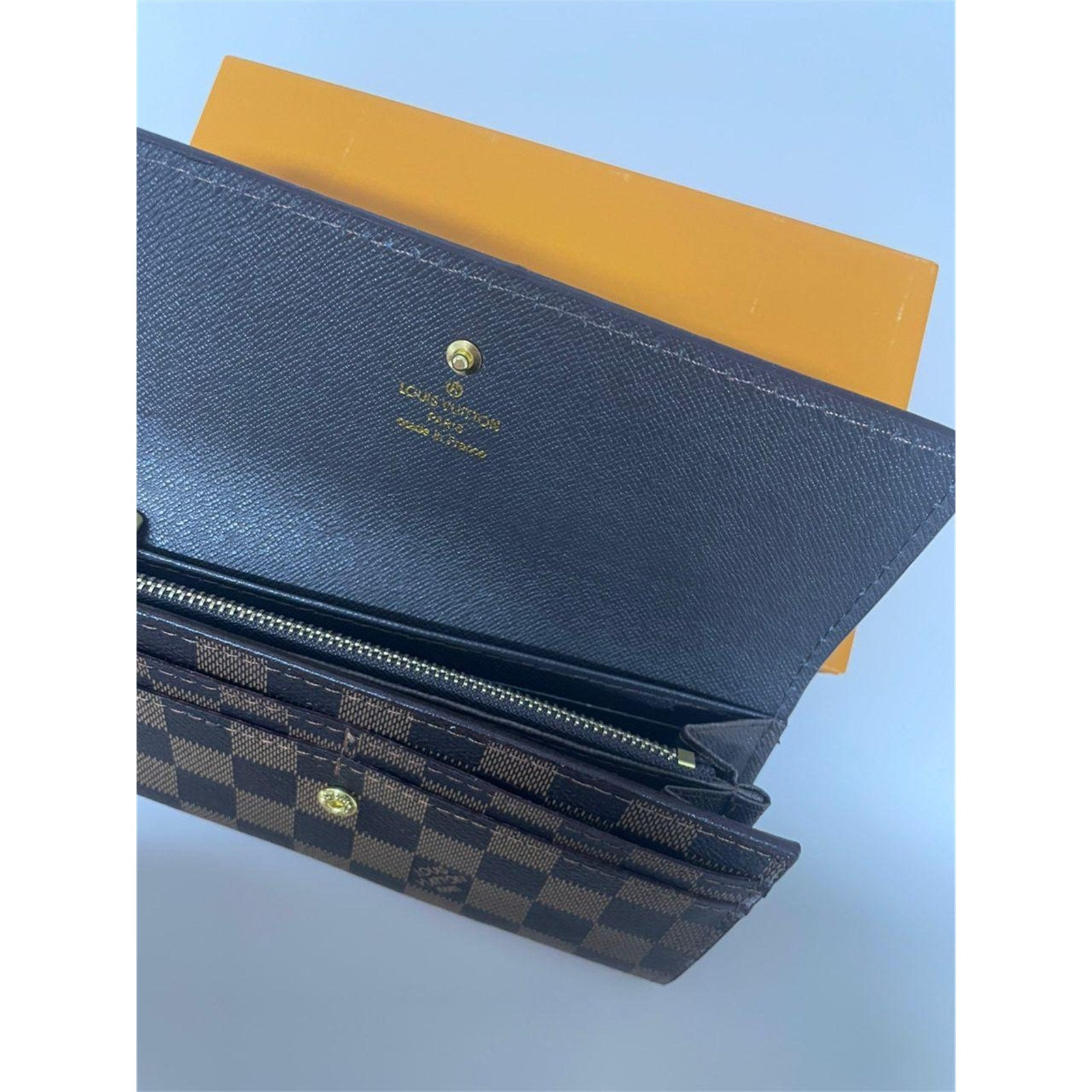 Louis Vuitton Portefeuille Sarah Damier Ebene Long Wallet – Authentic Pre-Owned
