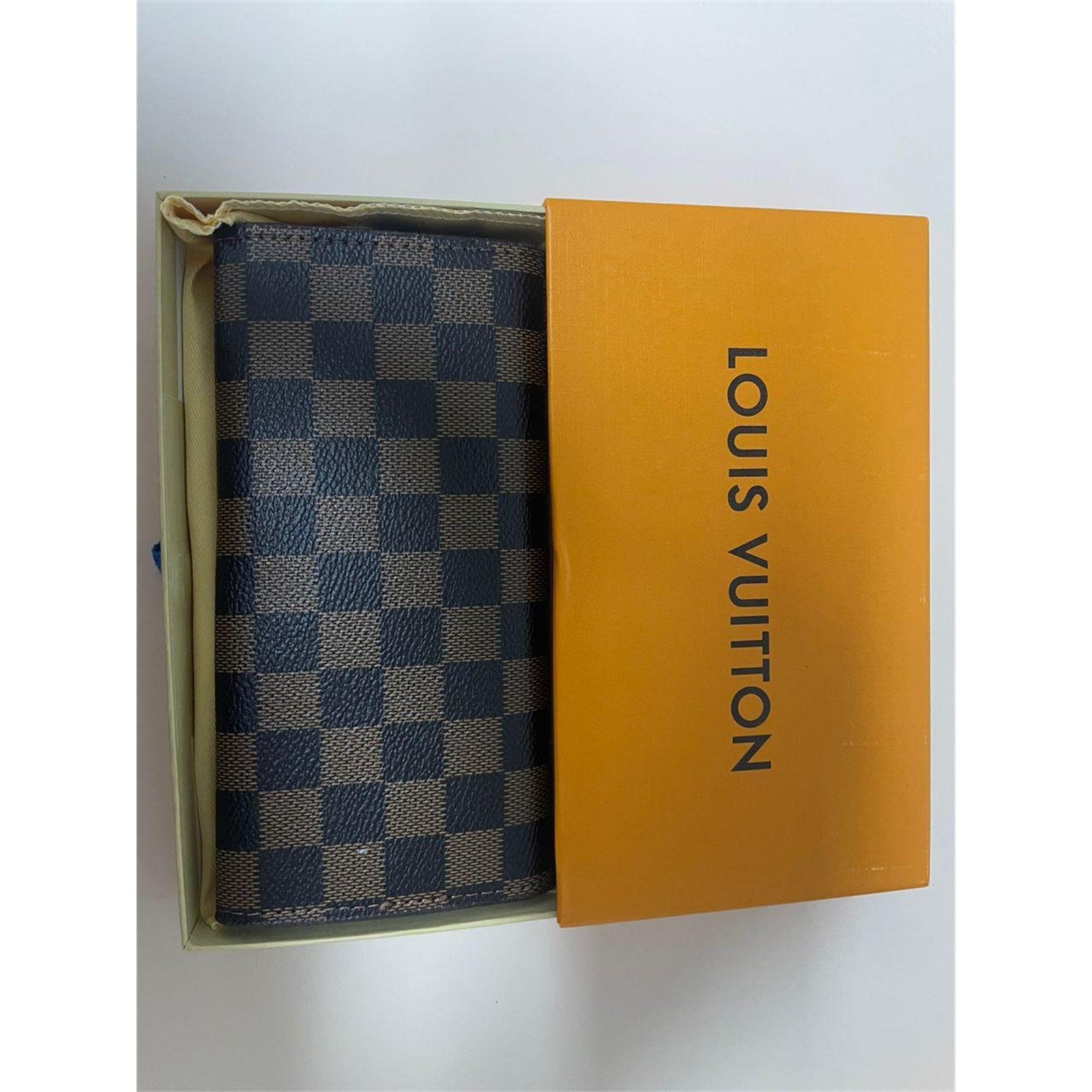 Louis Vuitton Portefeuille Sarah Damier Ebene Long Wallet – Authentic Pre-Owned