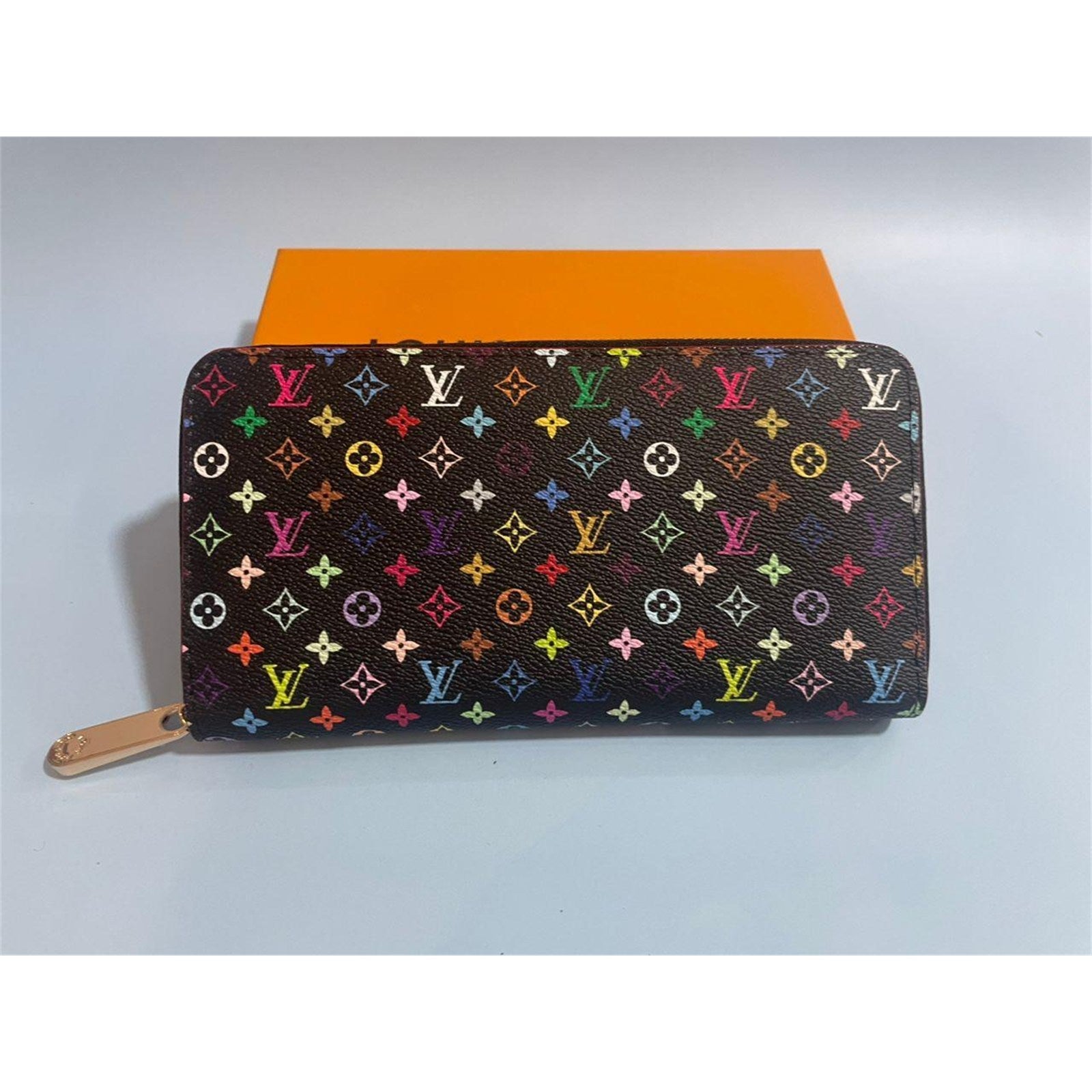 Louis Vuitton x Takashi Murakami Monogram Multicolor Zippy Long Wallet Black – Authentic Pre-Owned