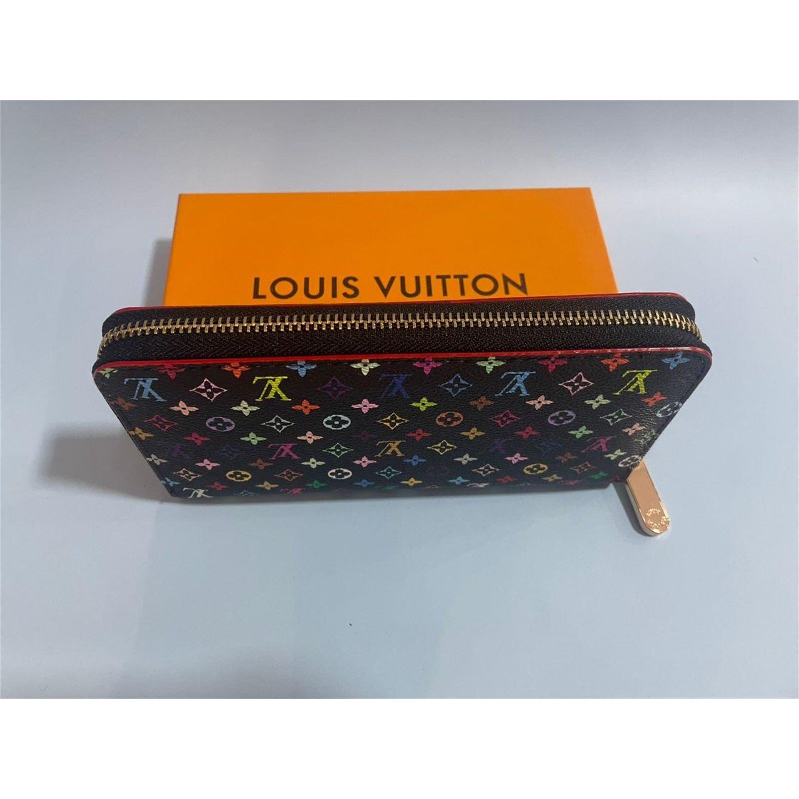 Louis Vuitton x Takashi Murakami Monogram Multicolor Zippy Long Wallet Black – Authentic Pre-Owned