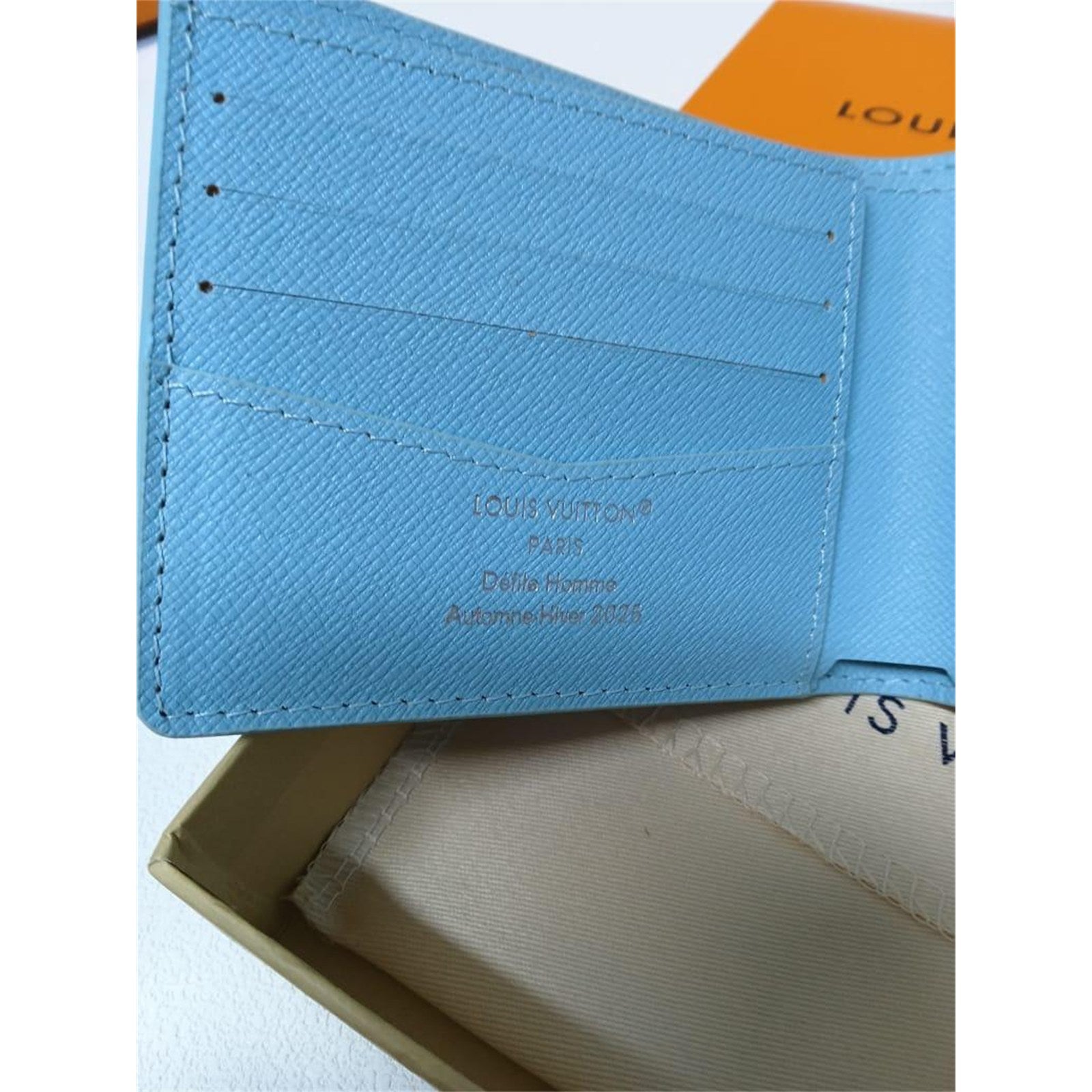 Louis Vuitton Blue Lagoon Slender Wallet Card Holder Monogram Canvas – Authentic Pre-Owned