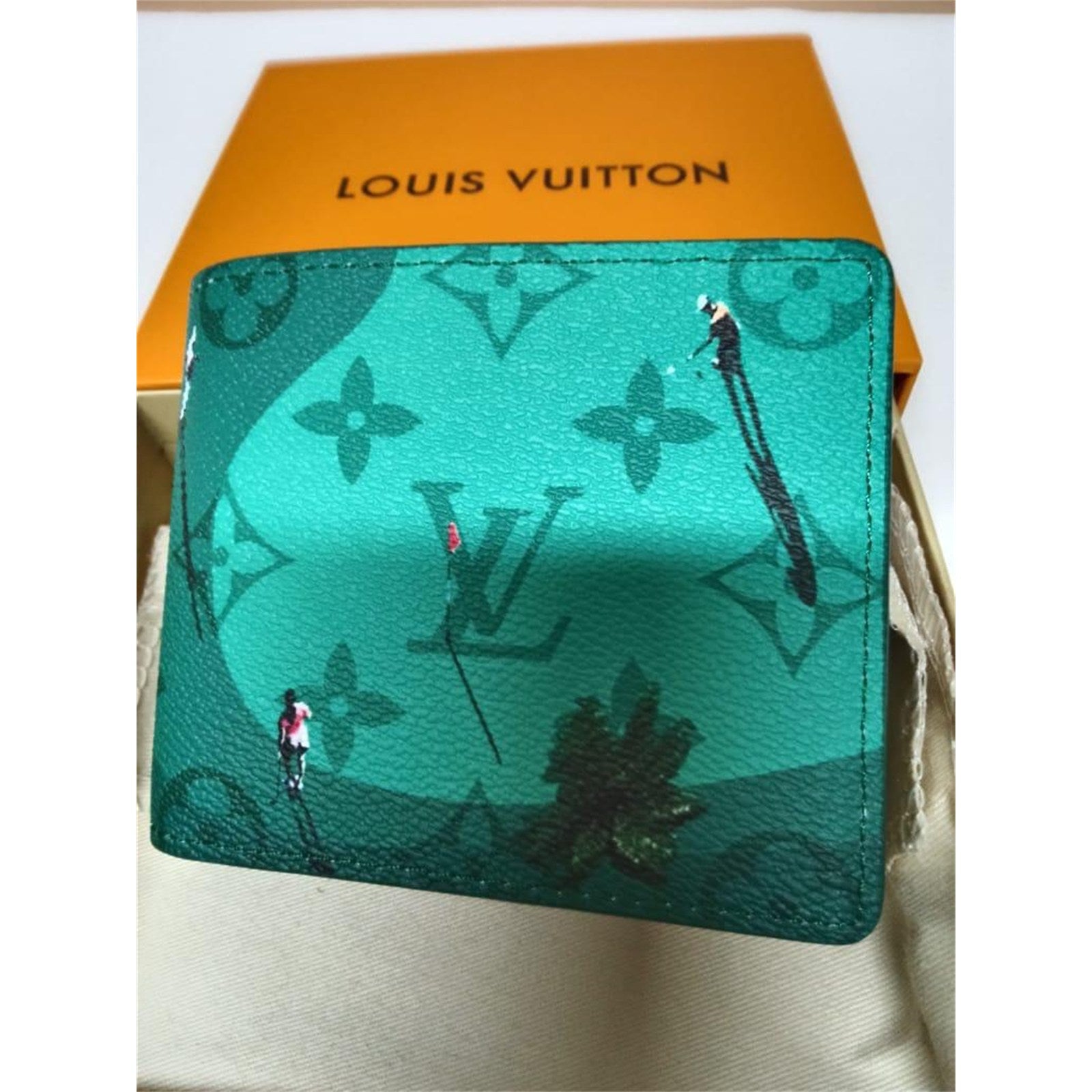 Louis Vuitton Golf Monogram Green Men's Bifold Wallet – Authentic Pre-Owned