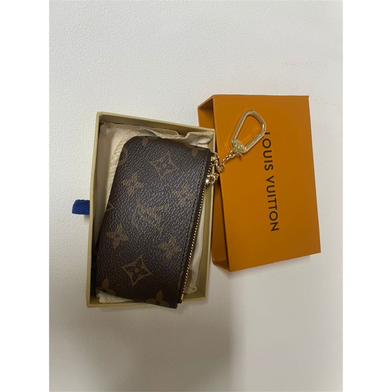 Louis Vuitton Monogram Key Pouch Pochette Cles Coin Purse – Authentic Pre-Owned