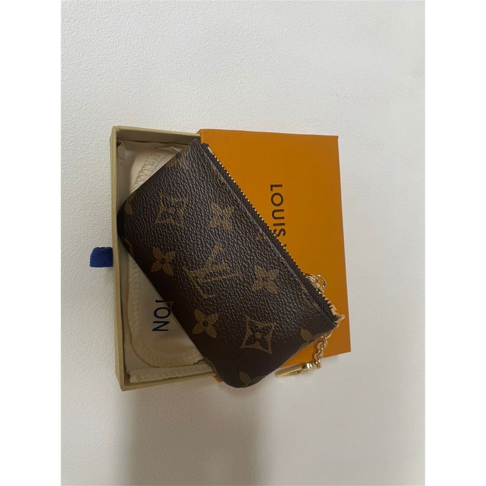 Louis Vuitton Monogram Key Pouch Pochette Cles Coin Purse – Authentic Pre-Owned
