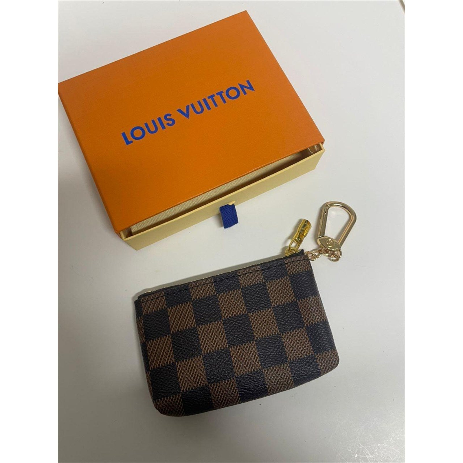 Louis Vuitton Damier Ebene Key Pouch Pochette Cles Coin Purse – Authentic Pre-Owned