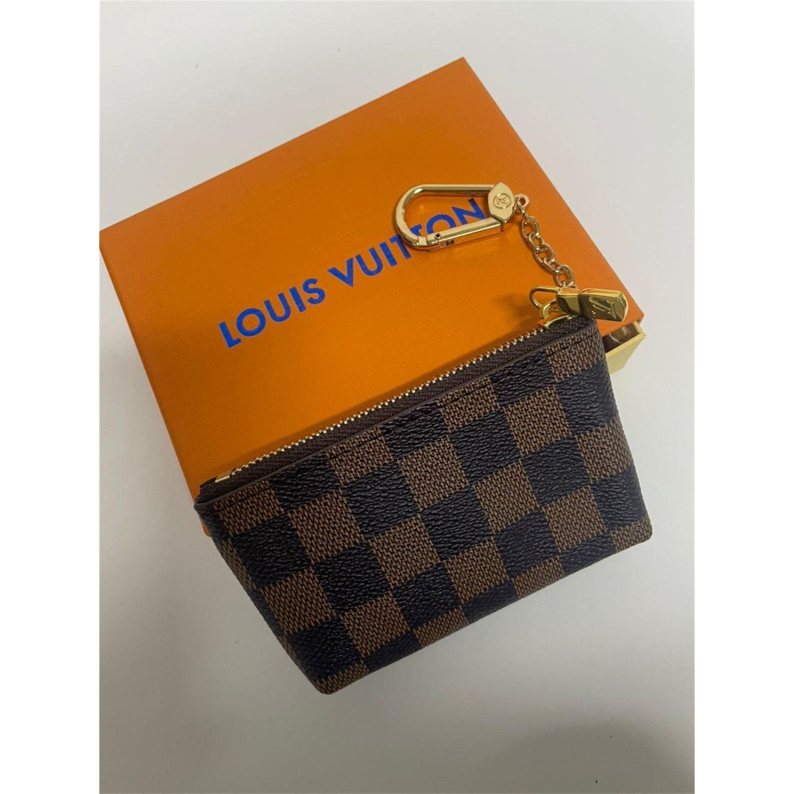 Louis Vuitton Damier Ebene Key Pouch Pochette Cles Coin Purse – Authentic Pre-Owned
