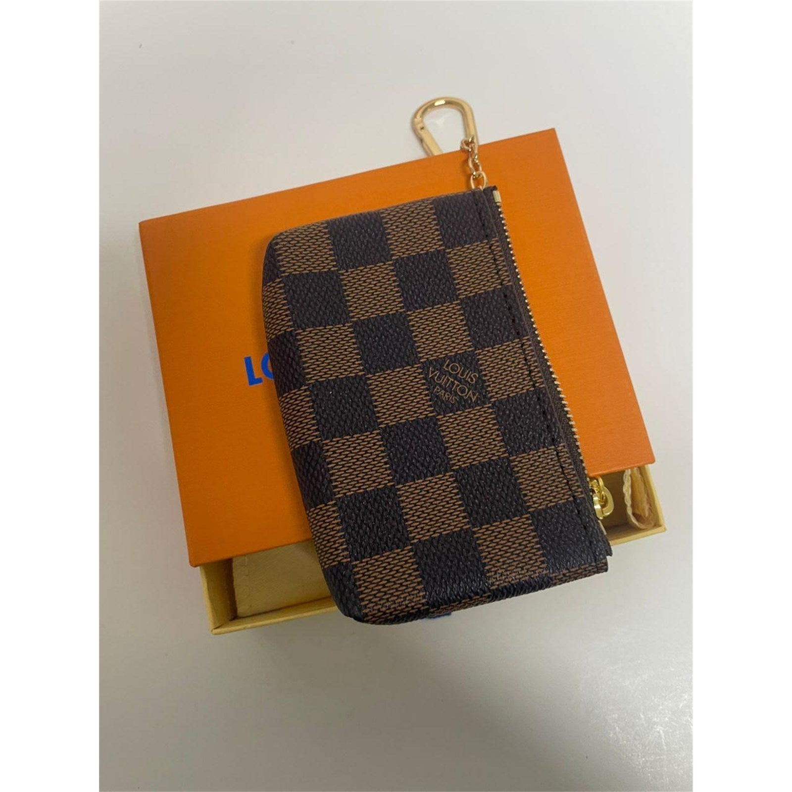 Louis Vuitton Damier Ebene Key Pouch Pochette Cles Coin Purse – Authentic Pre-Owned