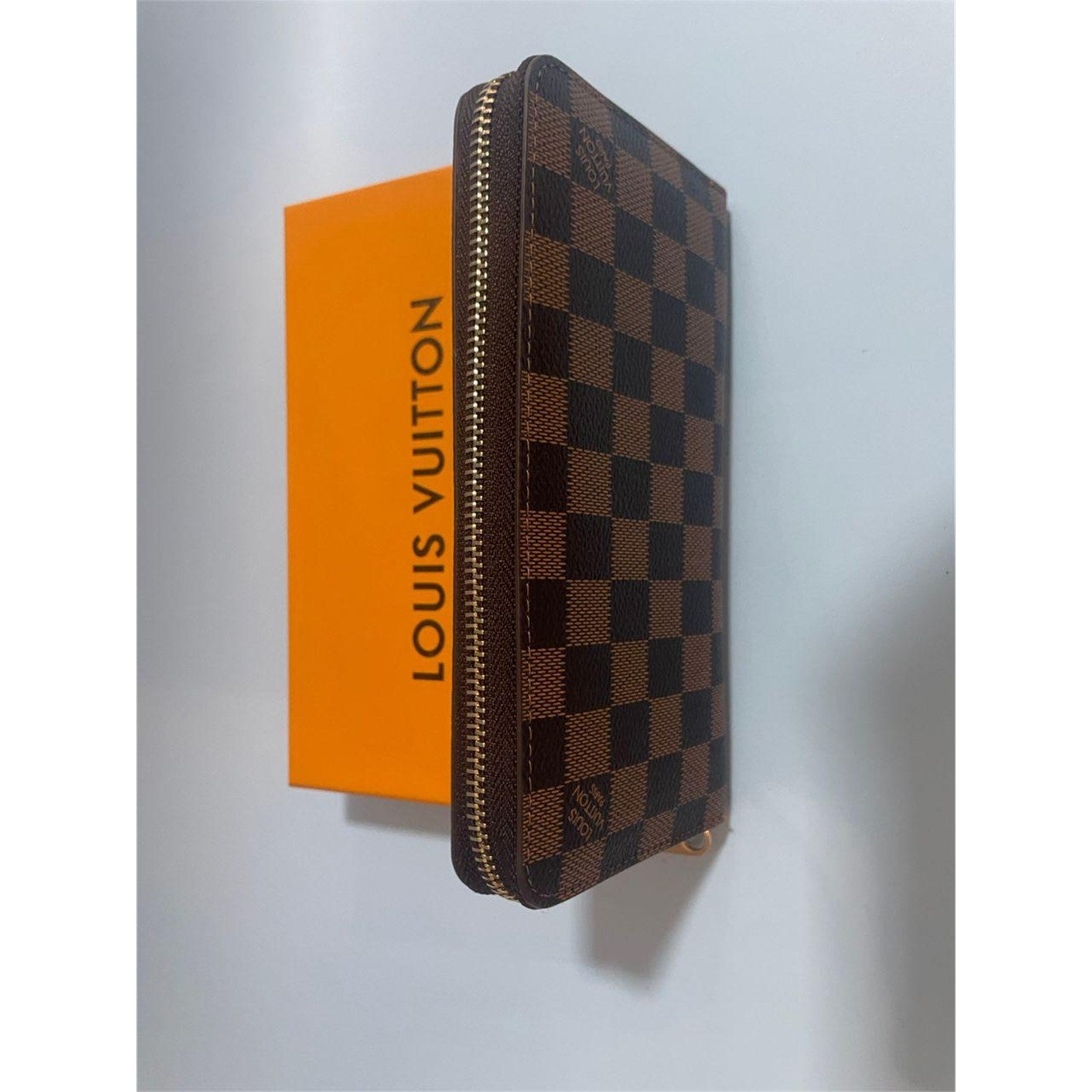 Louis Vuitton Damier Ebene Zippy Zip Around Long Wallet Brown – Authentic Pre-Owned