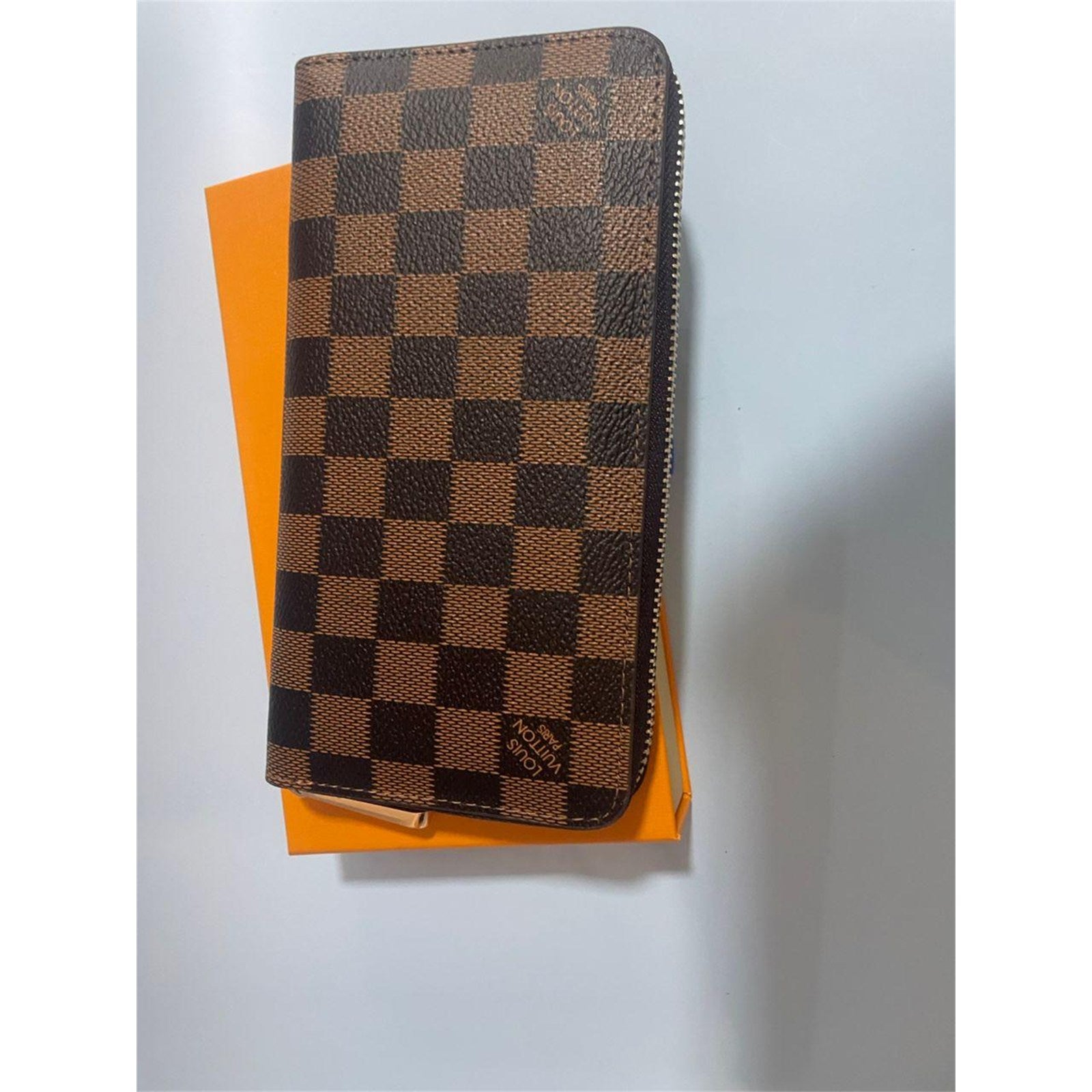 Louis Vuitton Damier Ebene Zippy Zip Around Long Wallet Brown – Authentic Pre-Owned