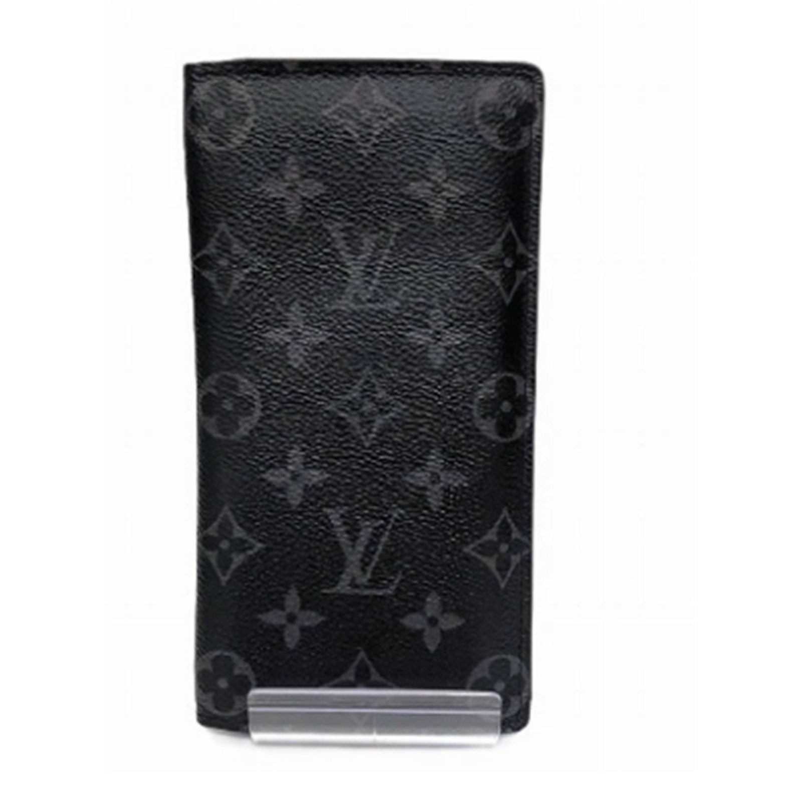 Louis Vuitton Monogram Eclipse Brazza Long Wallet Black – Authentic Pre-Owned