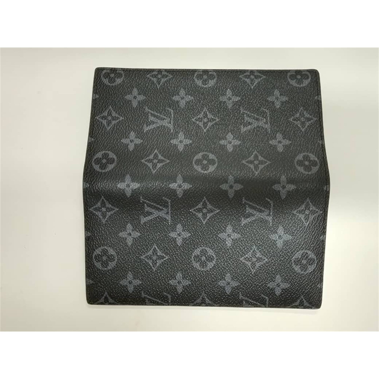 Louis Vuitton Monogram Eclipse Brazza Long Wallet Black – Authentic Pre-Owned