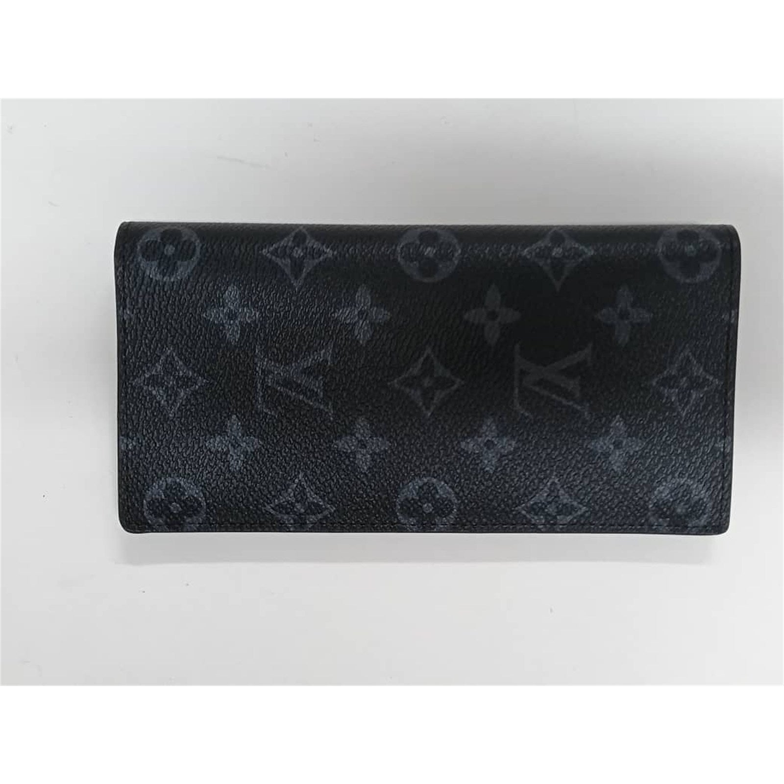 Louis Vuitton Monogram Eclipse Brazza Long Wallet Black – Authentic Pre-Owned