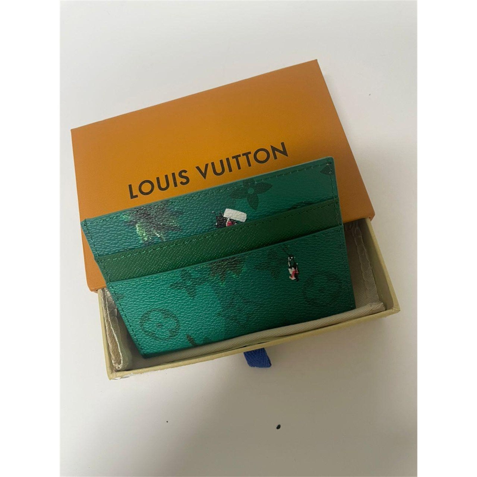 Louis Vuitton Golf Green Monogram Card Holder Wallet – Authentic Pre-Owned
