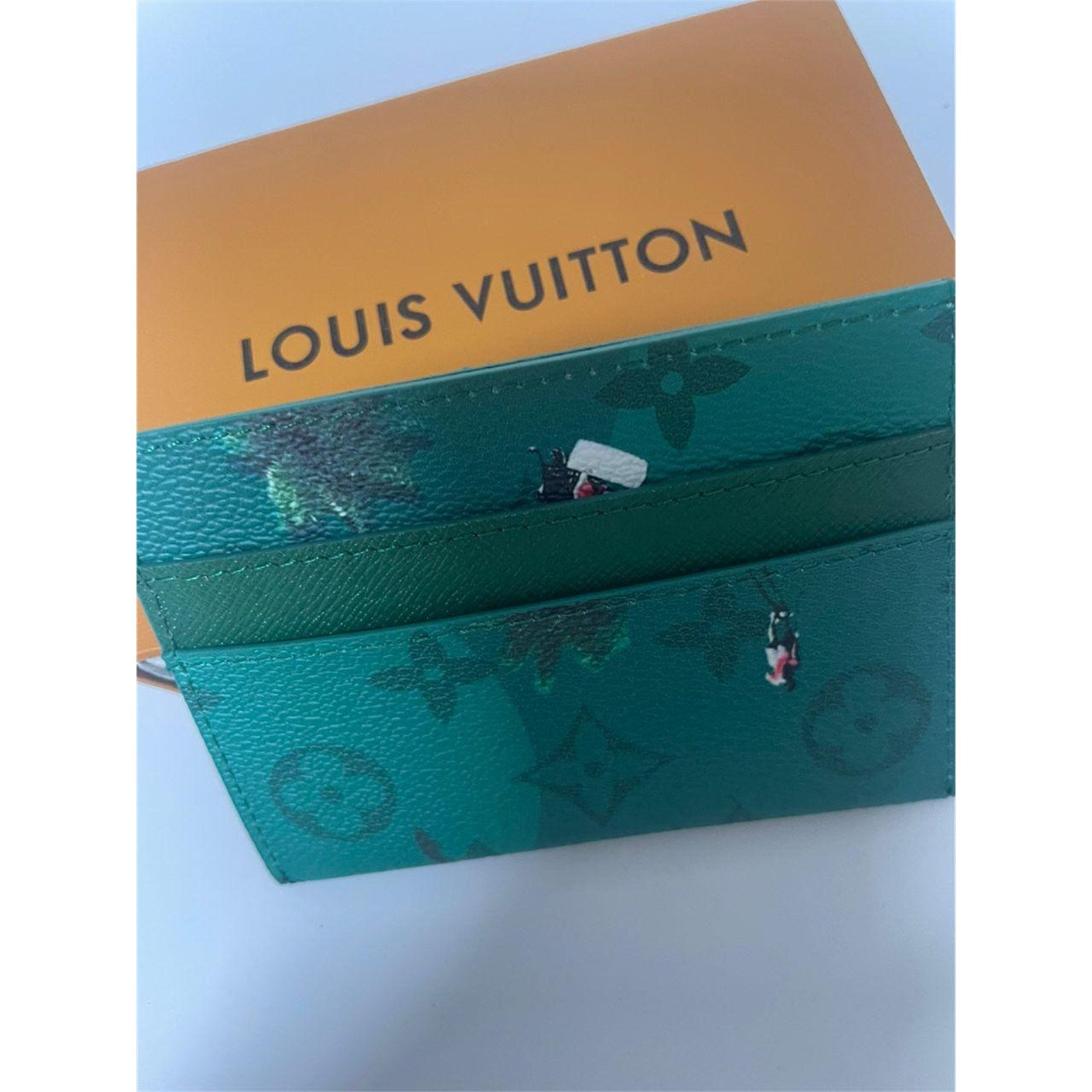 Louis Vuitton Golf Green Monogram Card Holder Wallet – Authentic Pre-Owned