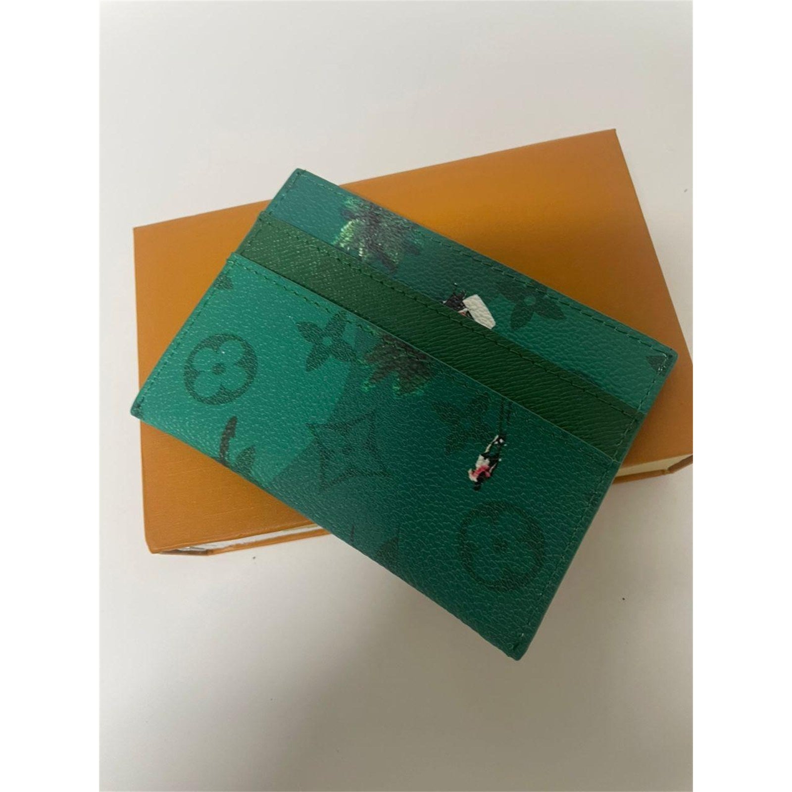 Louis Vuitton Golf Green Monogram Card Holder Wallet – Authentic Pre-Owned