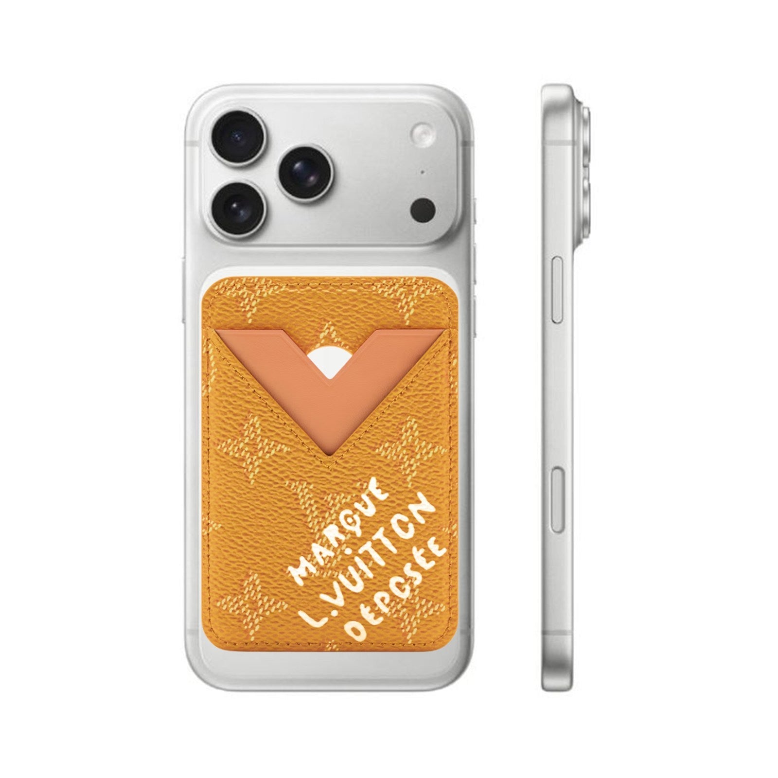 Louis Vuitton Monogram Orange Porte Cult-Magnet MagSafe Card Holder – Authentic Pre-Owned