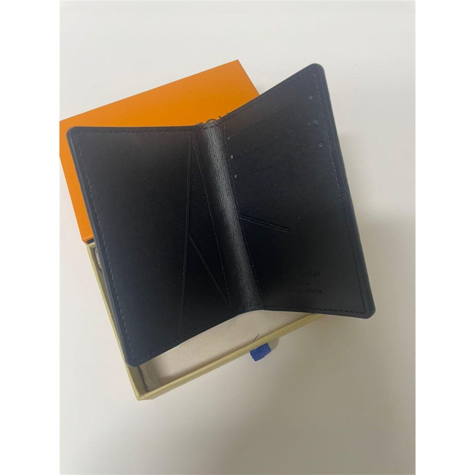 Louis Vuitton Black Monogram Pocket Organizer Men's Card Holder Wallet – Authentic Pre-Owned