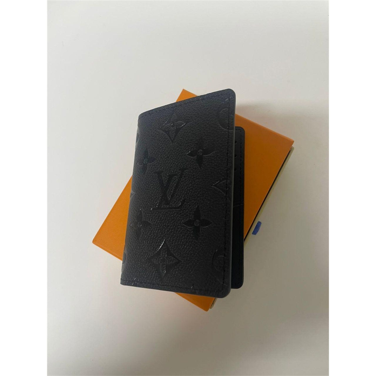 Louis Vuitton Black Monogram Pocket Organizer Men's Card Holder Wallet – Authentic Pre-Owned