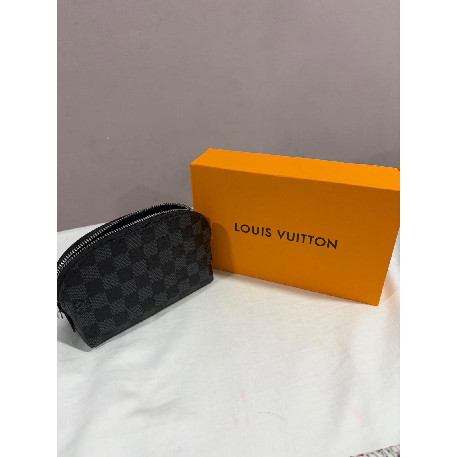 Louis Vuitton Damier Ebene Pochette Cosmetic PM Pouch – Authentic Pre-Owned