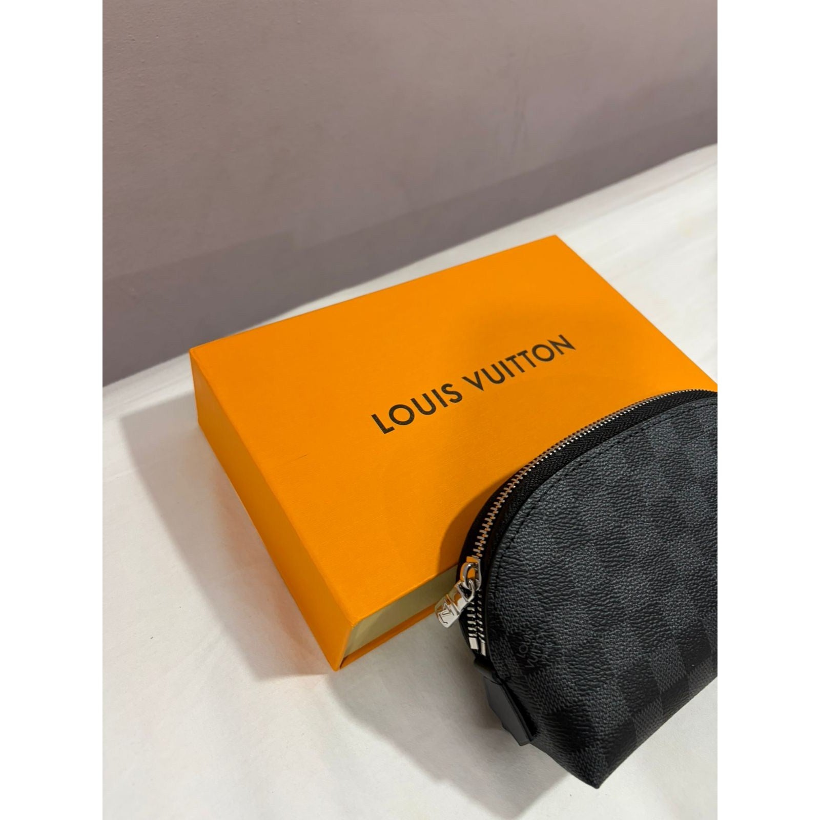 Louis Vuitton Damier Ebene Pochette Cosmetic PM Pouch – Authentic Pre-Owned