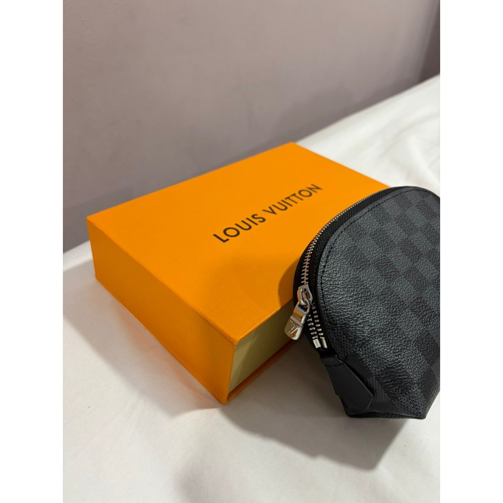 Louis Vuitton Damier Ebene Pochette Cosmetic PM Pouch – Authentic Pre-Owned