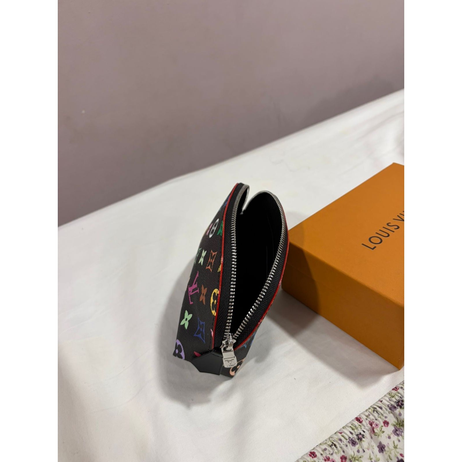 Louis Vuitton Monogram Multicolor Noir Pochette Cosmetic Pouch – Authentic Pre-Owned