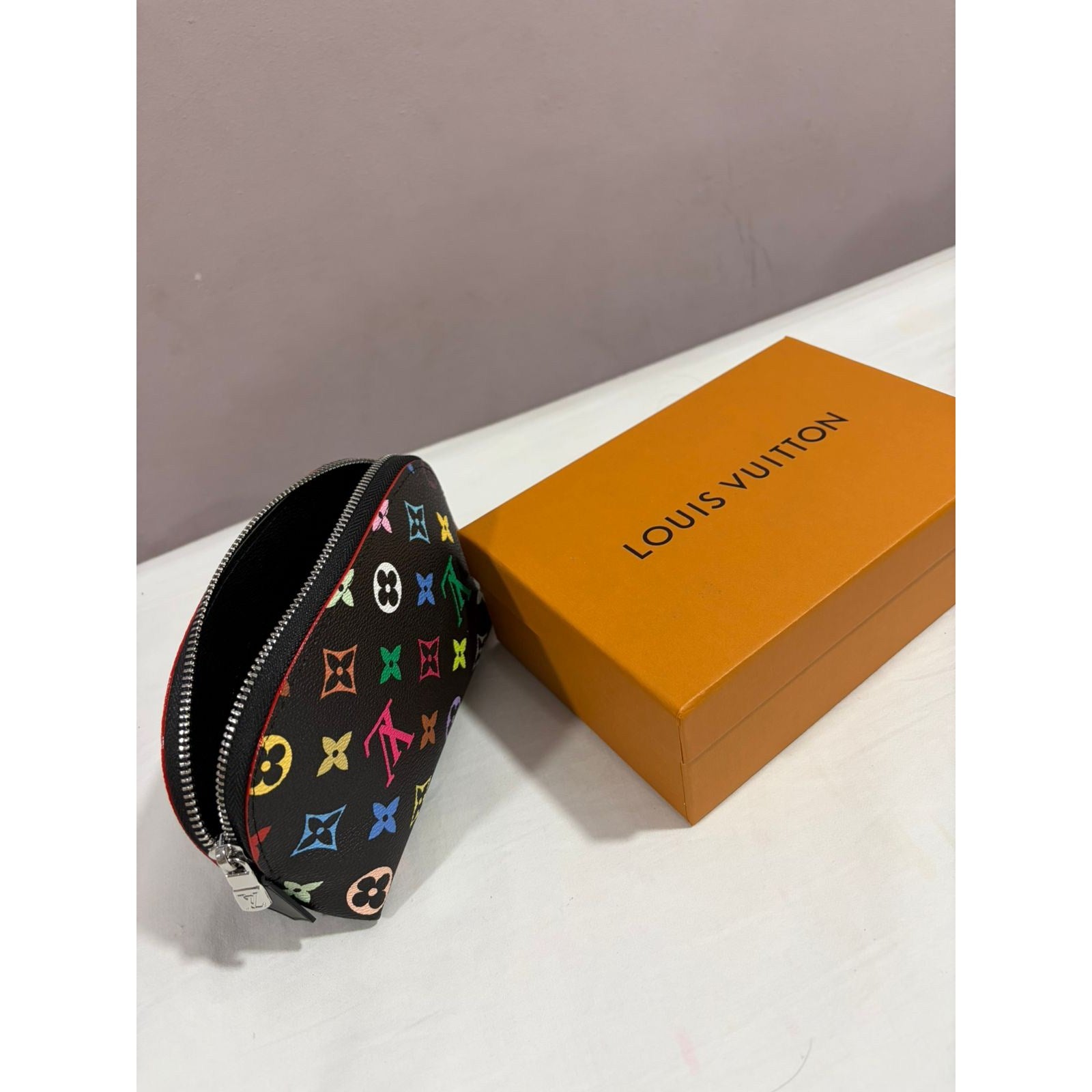 Louis Vuitton Monogram Multicolor Noir Pochette Cosmetic Pouch – Authentic Pre-Owned