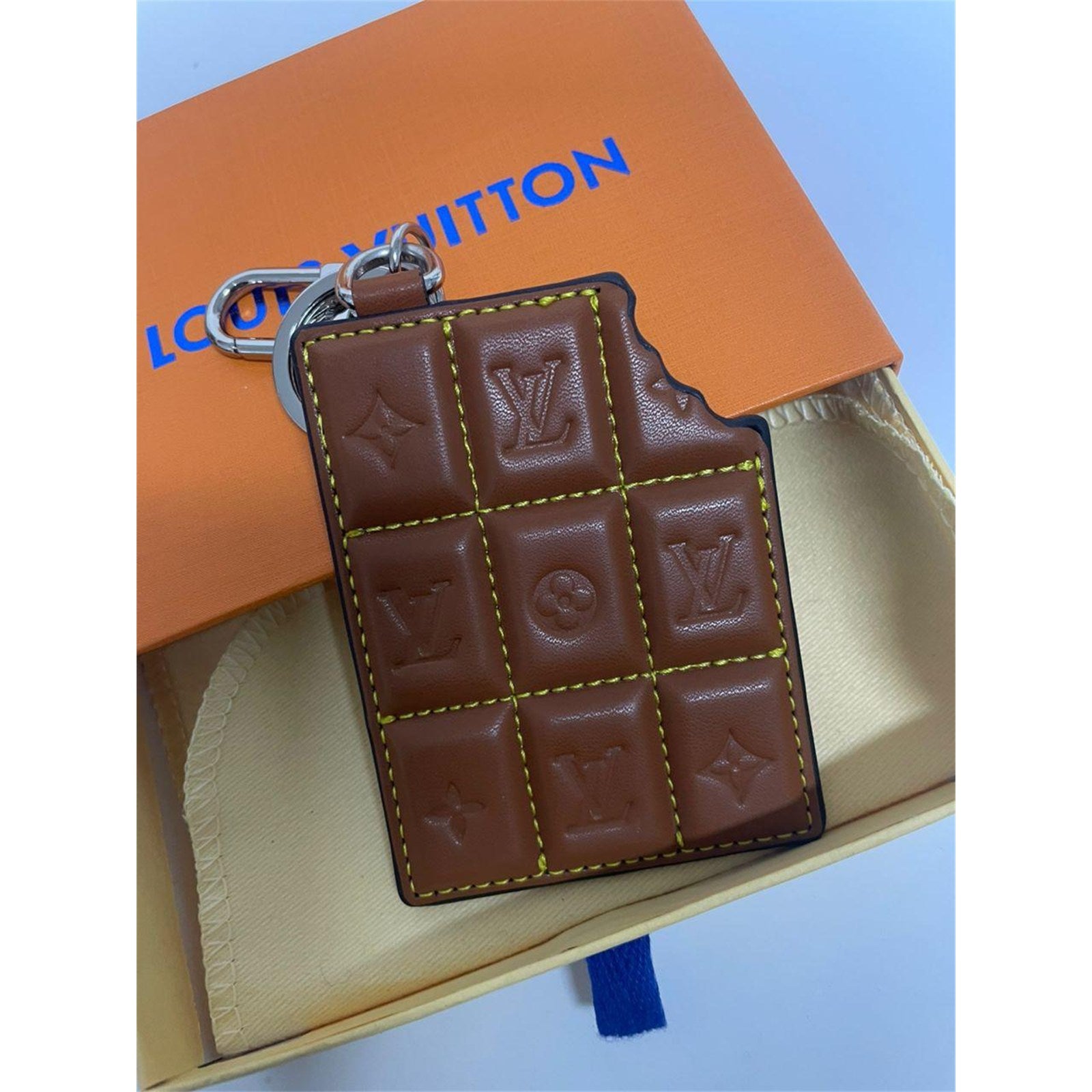 Louis Vuitton Chocolate Bar Key Holder Bag Charm Keychain Monogram – Authentic Pre-Owned