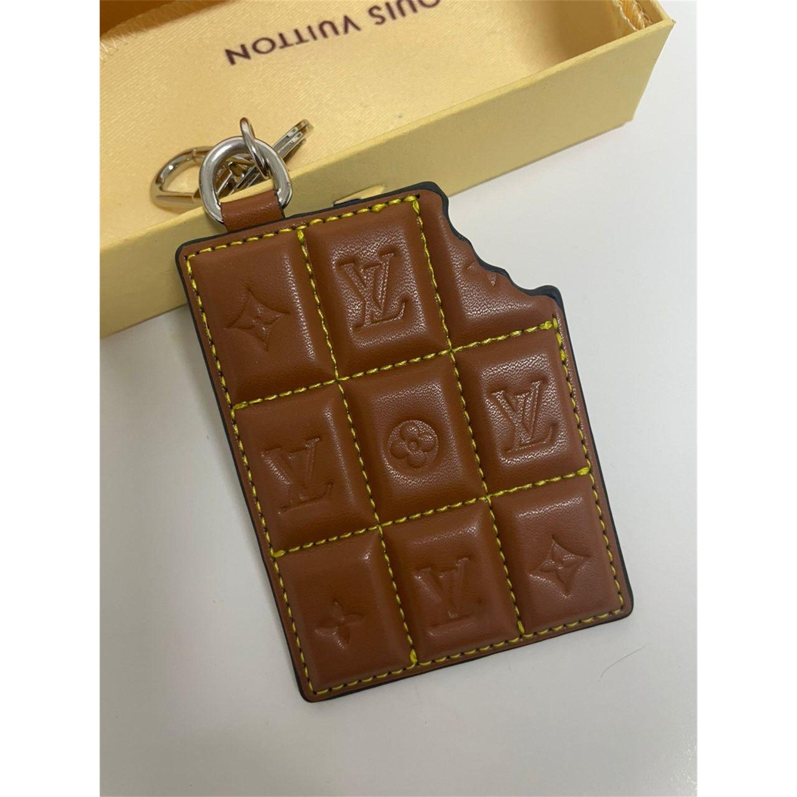 Louis Vuitton Chocolate Bar Key Holder Bag Charm Keychain Monogram – Authentic Pre-Owned