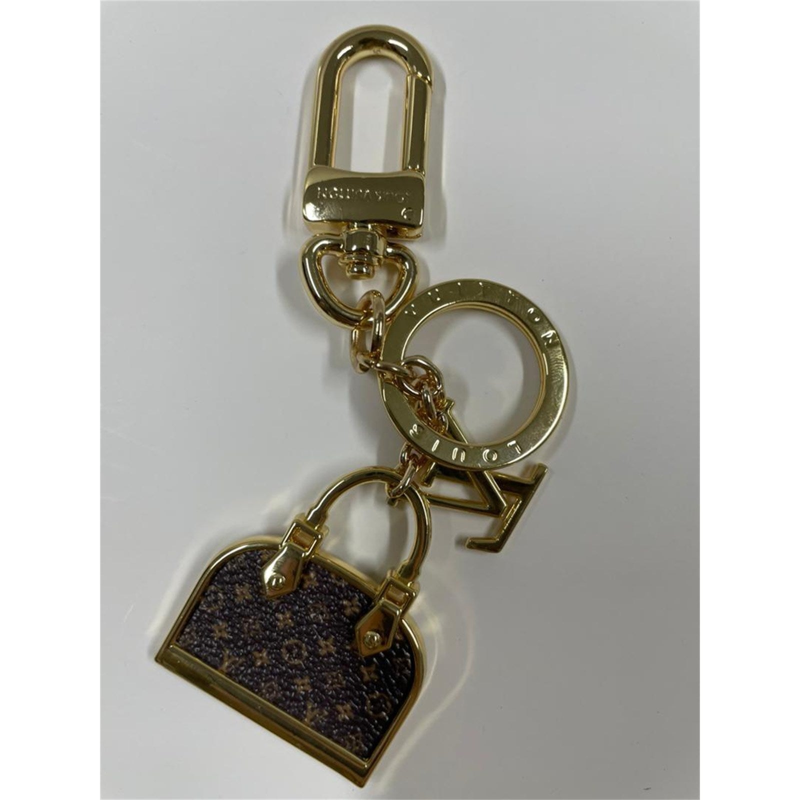 Louis Vuitton Monogram Iconic Keychain Alma Charm Gold Hardware – Authentic Pre-Owned