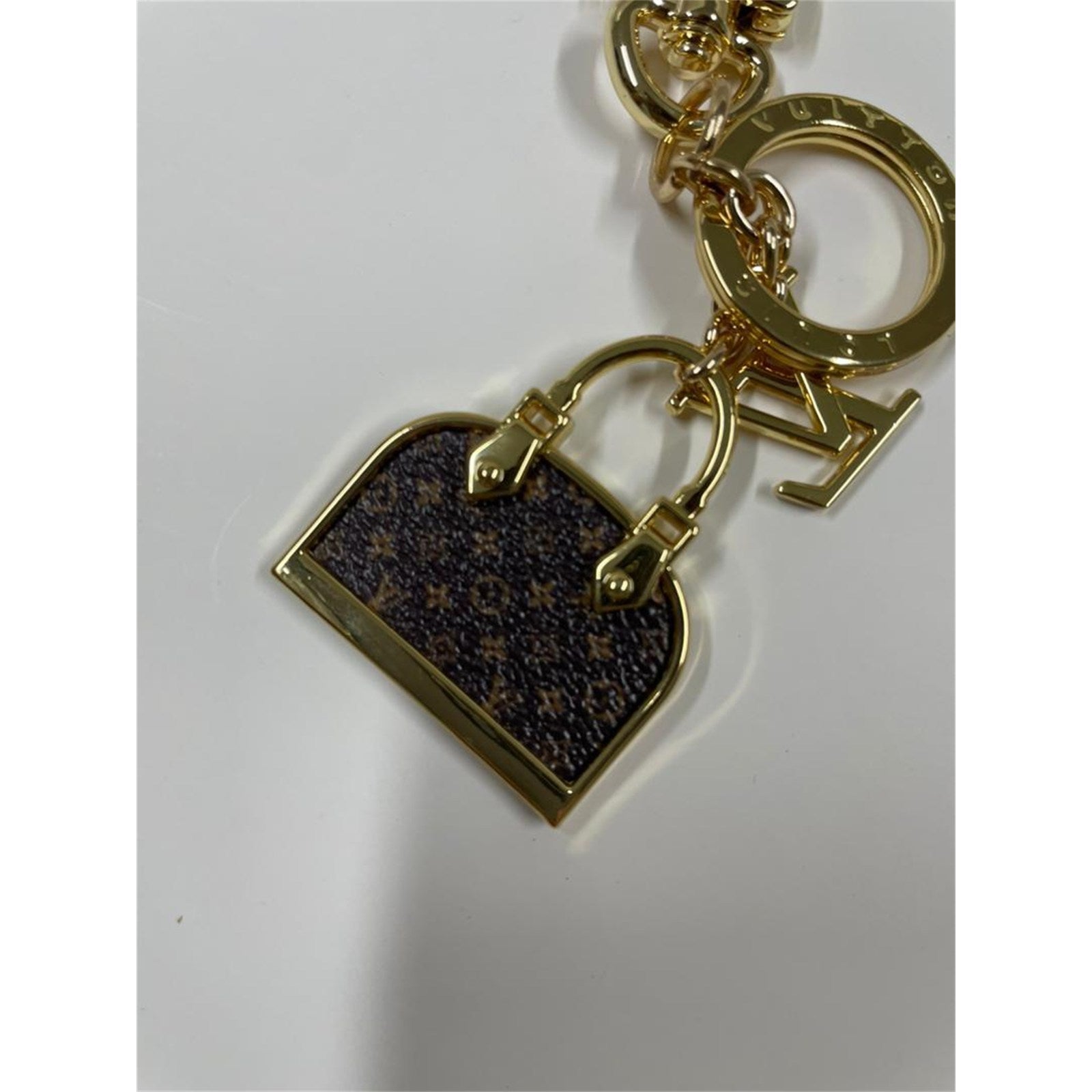 Louis Vuitton Monogram Iconic Keychain Alma Charm Gold Hardware – Authentic Pre-Owned