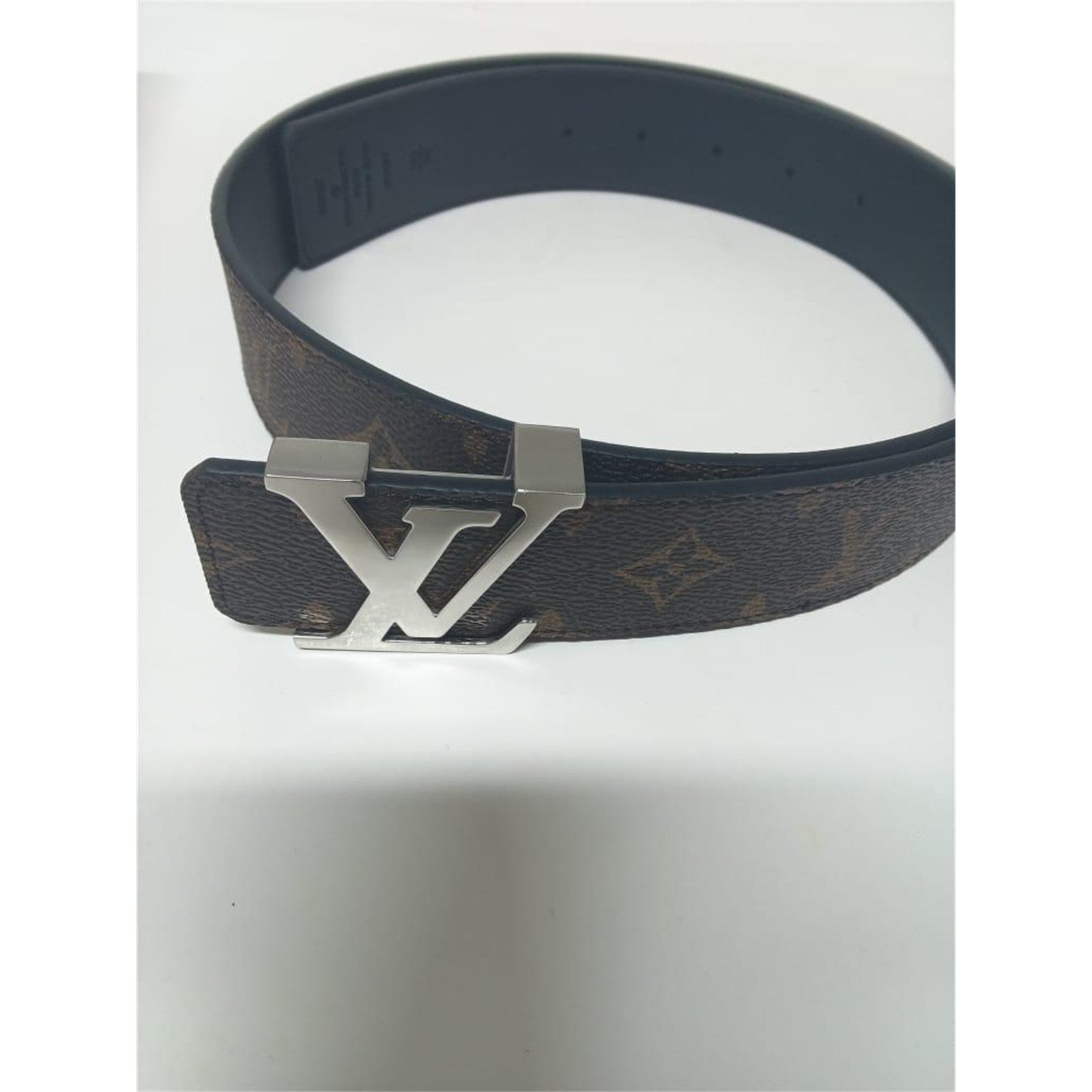 Louis Vuitton Matte Brown Belt Size 95/38 Silver Buckle – Authentic Pre-Owned