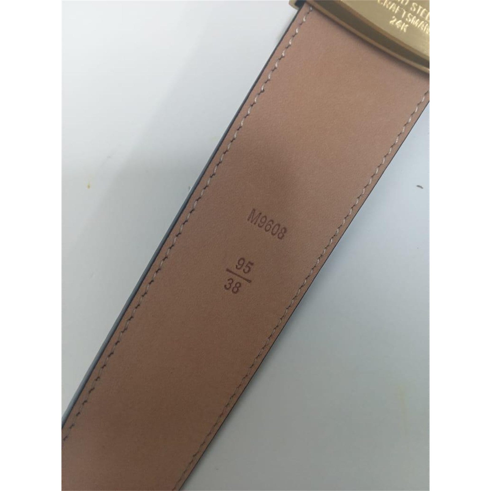 Louis Vuitton Monogram Brown 40mm Belt Gold Buckle Size 95/38 with Box – Authentic Pre-Owned
