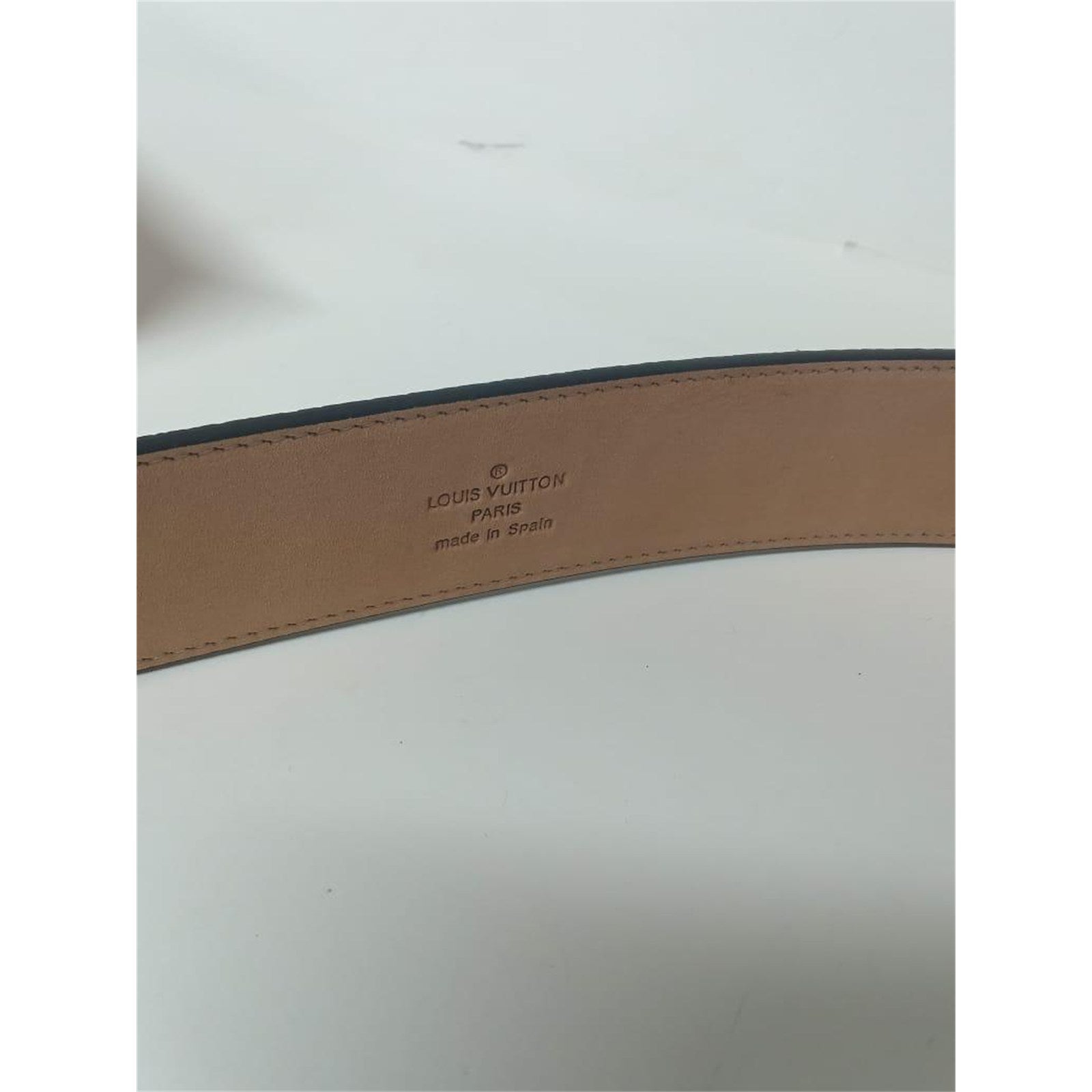 Louis Vuitton Monogram Brown 40mm Belt Gold Buckle Size 95/38 with Box – Authentic Pre-Owned