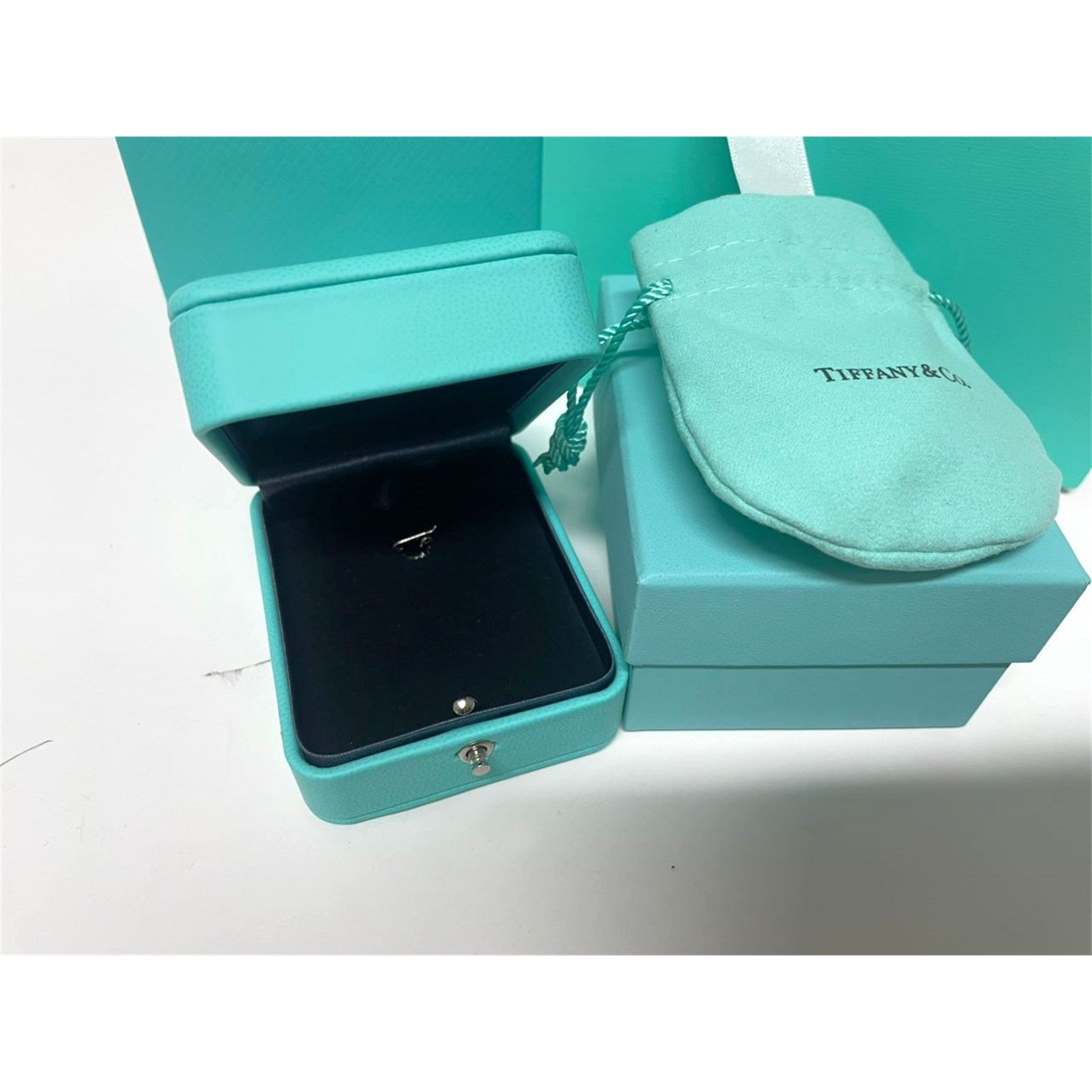 Tiffany & Co. Blue Leather Necklace Presentation Box, Case & Bag – Authentic, Box Only