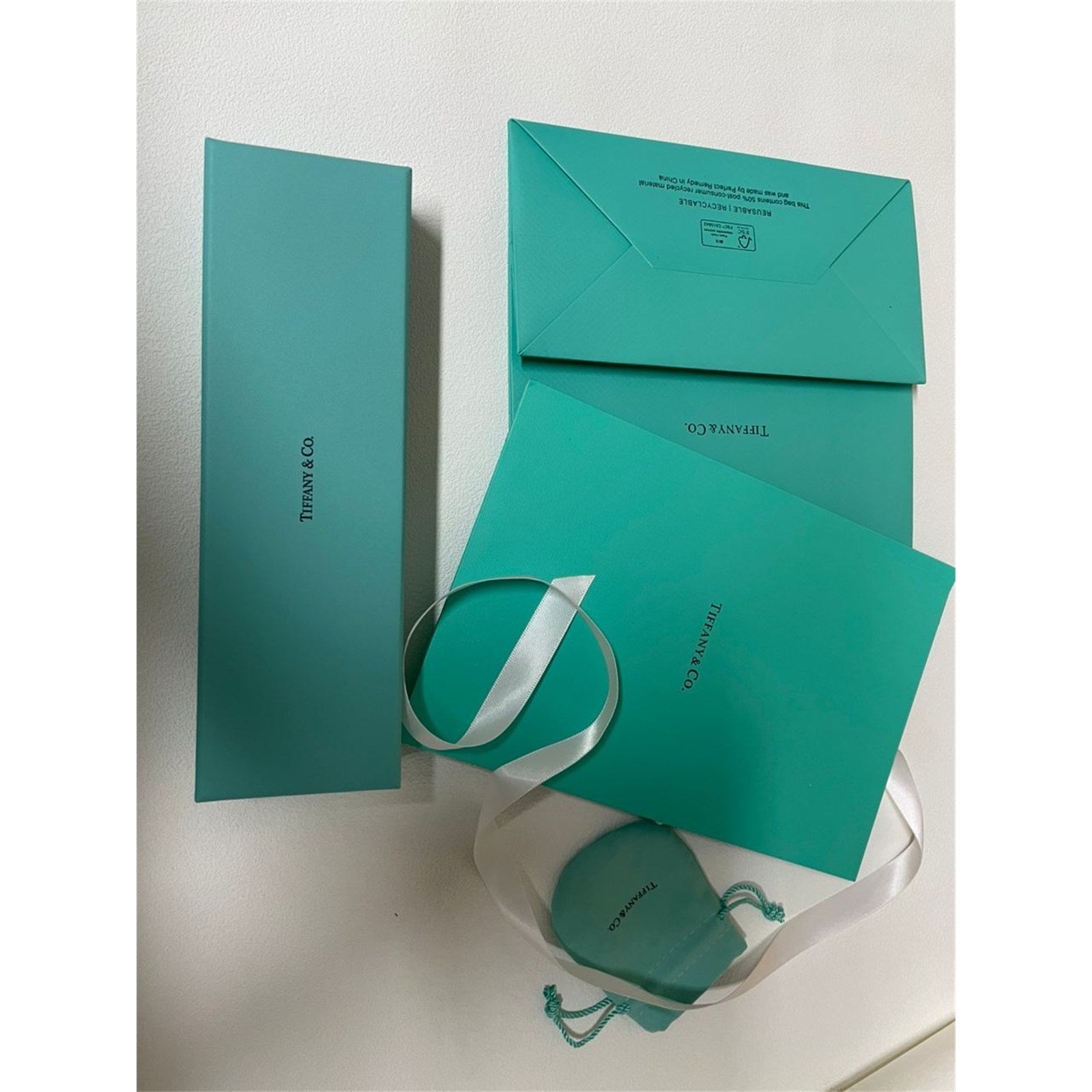 Tiffany & Co. Blue Leather Bracelet Presentation Box Case – Authentic, Box Only
