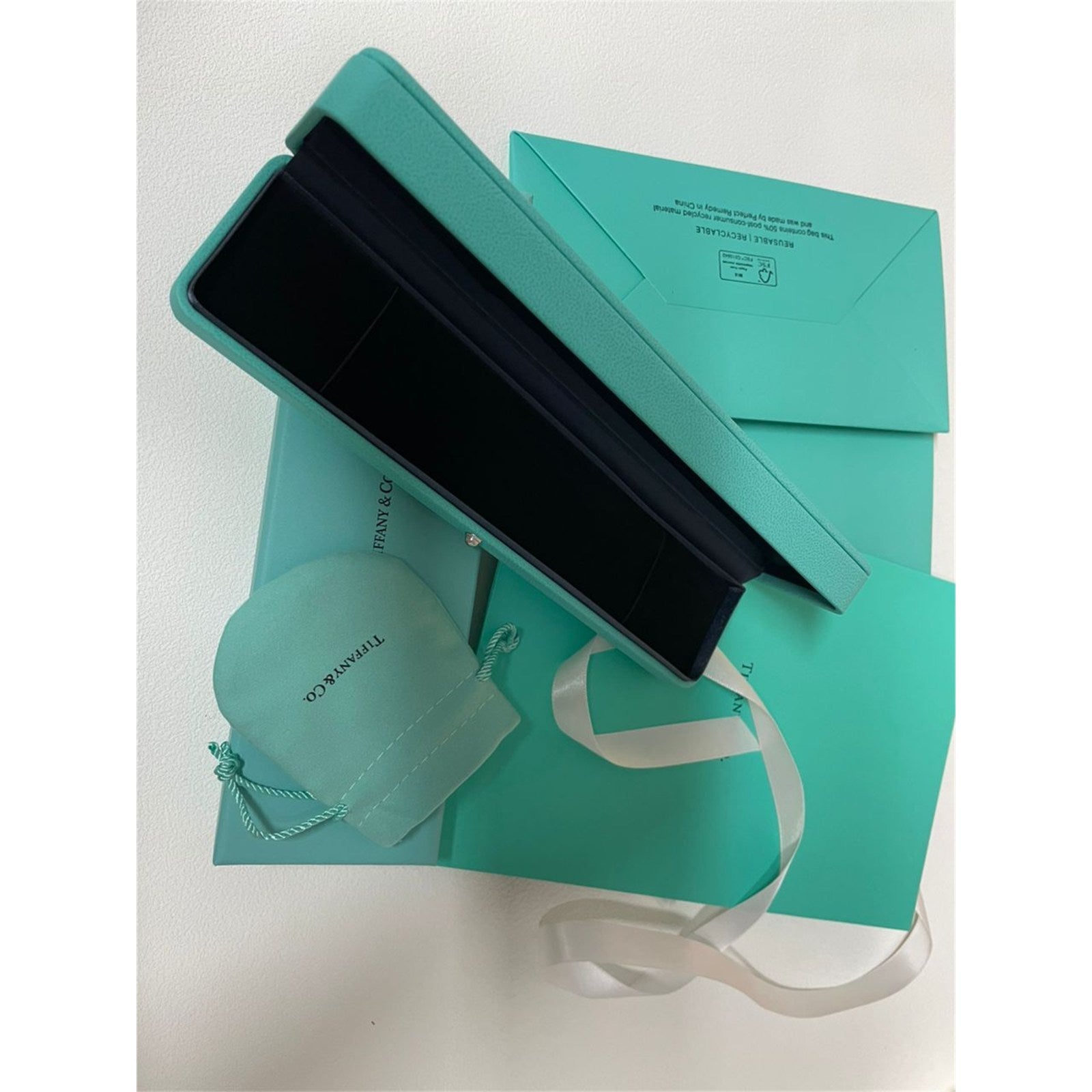 Tiffany & Co. Blue Leather Bracelet Presentation Box Case – Authentic, Box Only