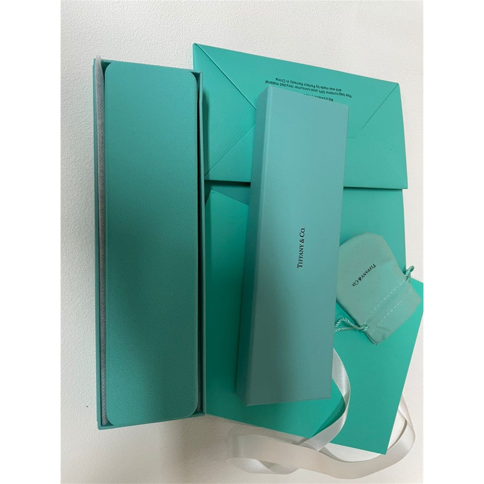 Tiffany & Co. Blue Leather Bracelet Presentation Box Case – Authentic, Box Only