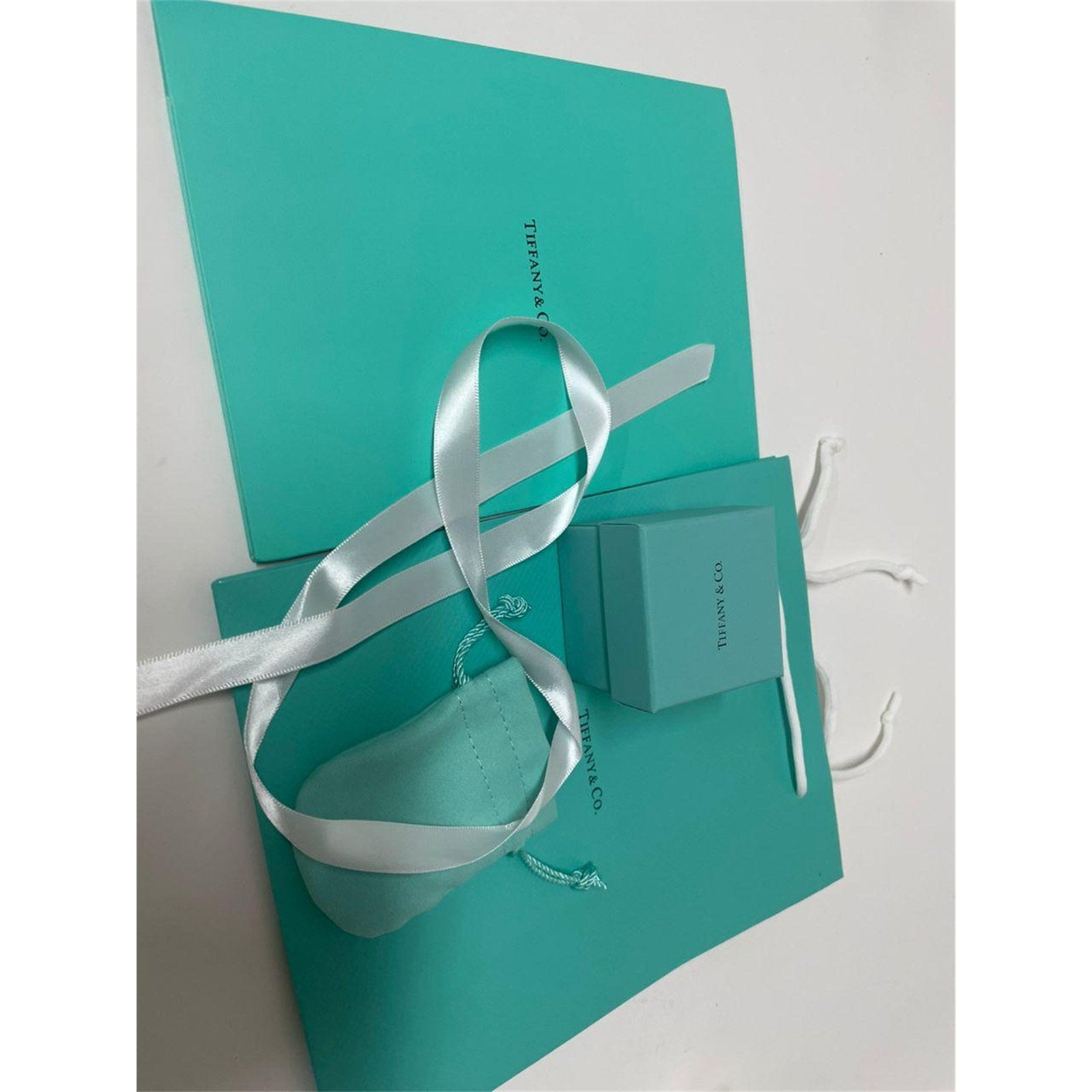 Tiffany & Co. Engagement Ring Box Set with Outer Box, Pouch, Certificate & Bag – Authentic, Box Only