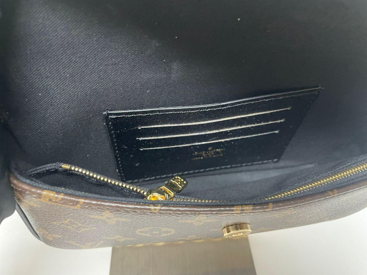 Louis Vuitton Ivy Wallet On Chain Monogram Reverse Canvas Brown