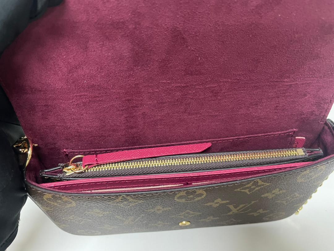 Louis Vuitton Félicie Pochette Monogram Canvas Shoulder Bag