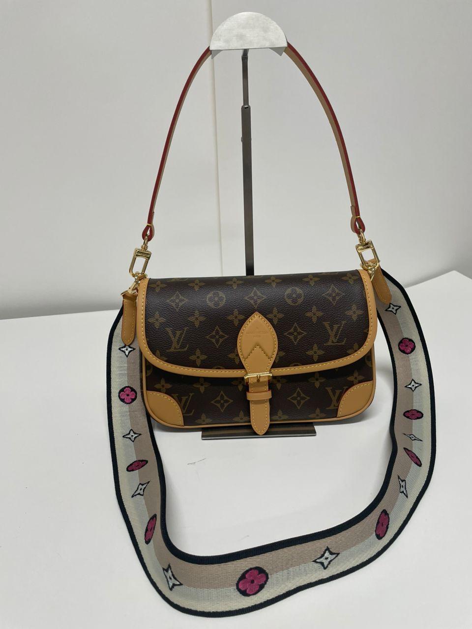 Louis Vuitton Diane Monogram Canvas Shoulder Bag Brown