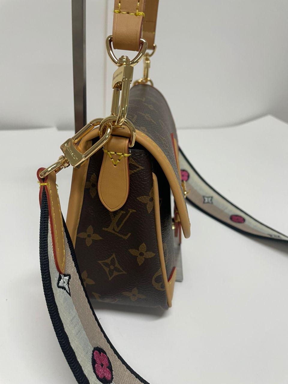 Louis Vuitton Diane Monogram Canvas Shoulder Bag Brown