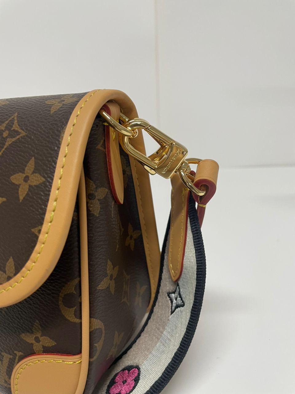 Louis Vuitton Diane Monogram Canvas Shoulder Bag Brown