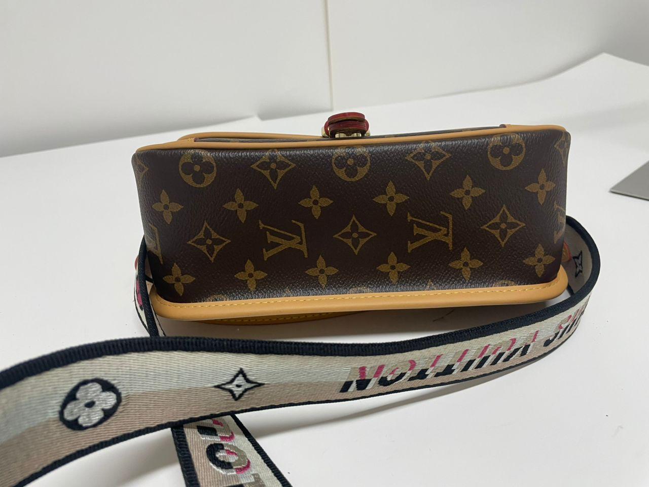 Louis Vuitton Diane Monogram Canvas Shoulder Bag Brown