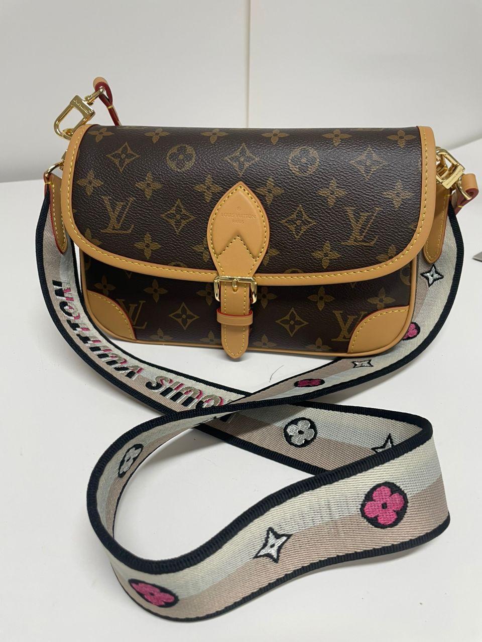 Louis Vuitton Diane Monogram Canvas Shoulder Bag Brown