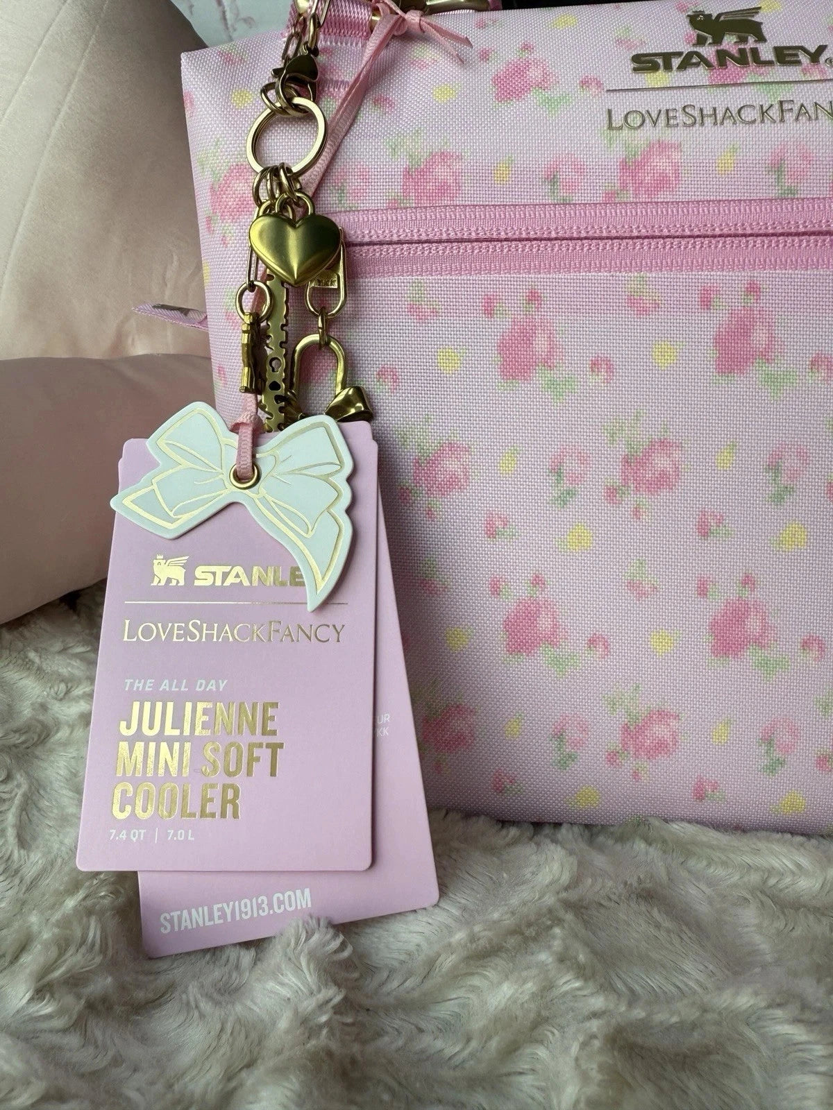 Pink Floral Insulated Cooler Bag – Stylish Lunch & Picnic Tote