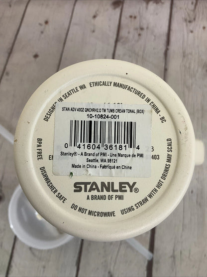 Stanley Quencher H2.0 FlowState Tumbler with Handle & Straw – 40 oz – Cream