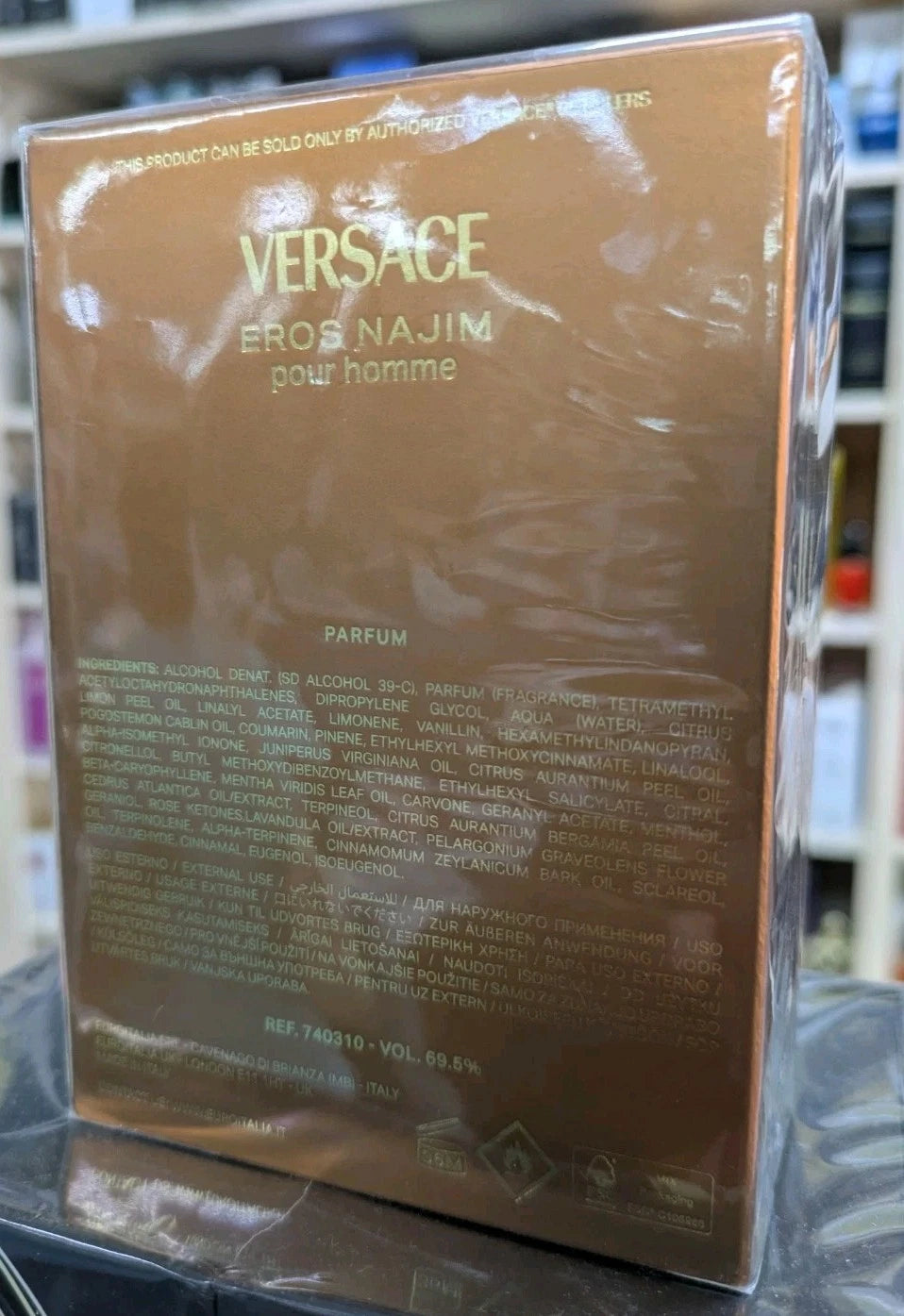 Versace Eros Najim Pour Homme Parfum for Men 100ml | Long Lasting Luxury Fragrance