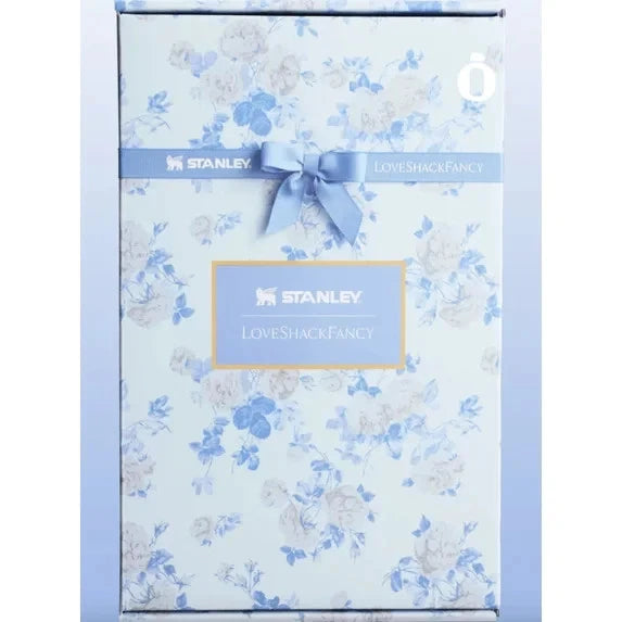 Stanley x LoveShackFancy Floral Tumbler with Handle & Straw – Blue Floral